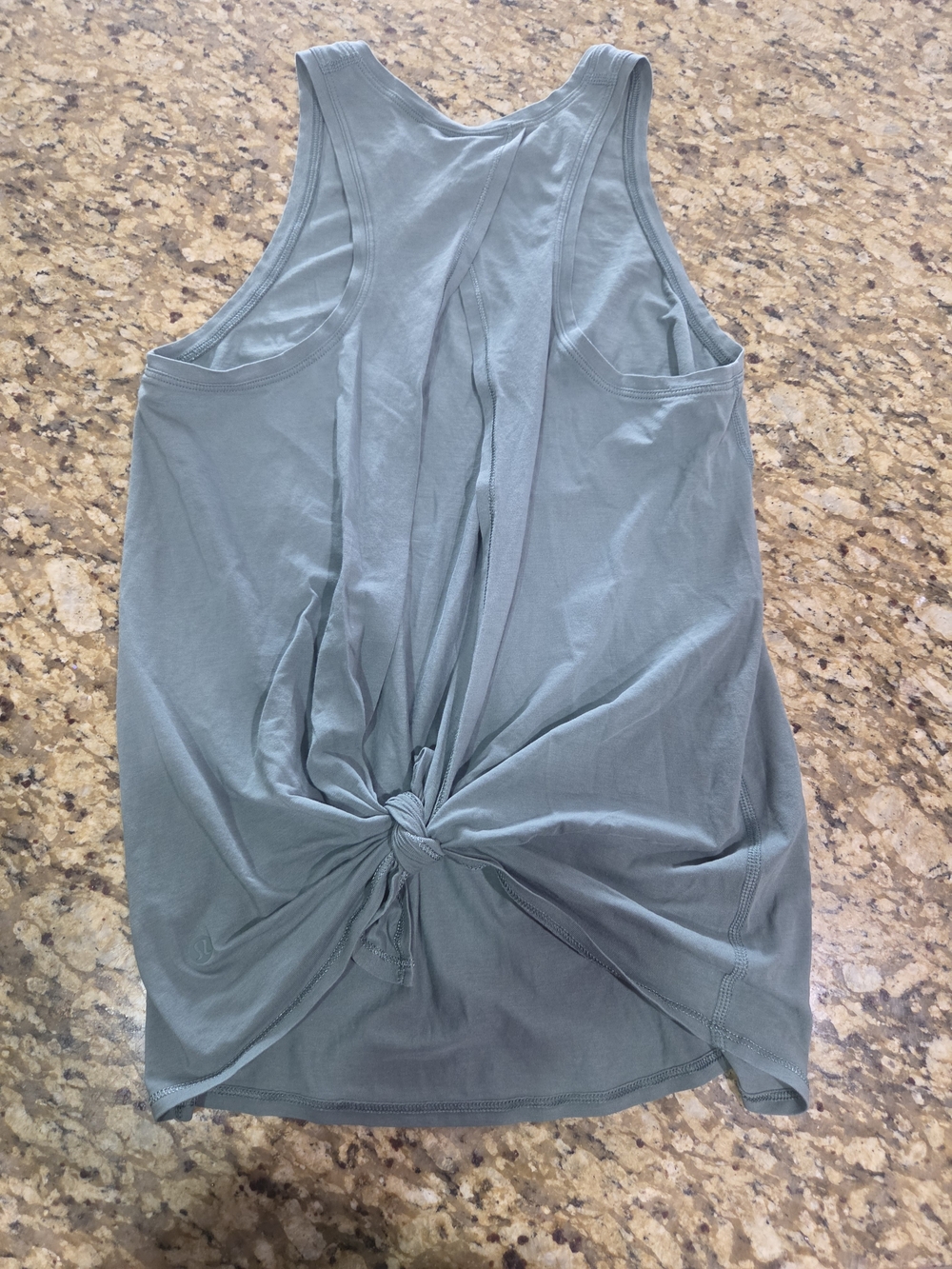 lululemon athletica All Tied Up Sage Green Twist-Back Tank
